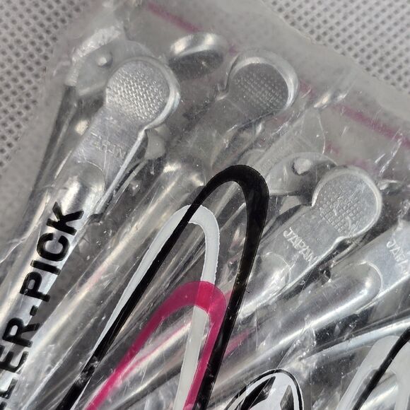 Vintage Continental Roller Picks Lot of 12 Aluminum Perm Hair Clips Clasps NEW - Picture 6 of 6
